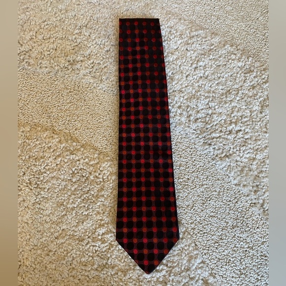 Boss Red and black neck tie polkadots - Picture 7 of 8